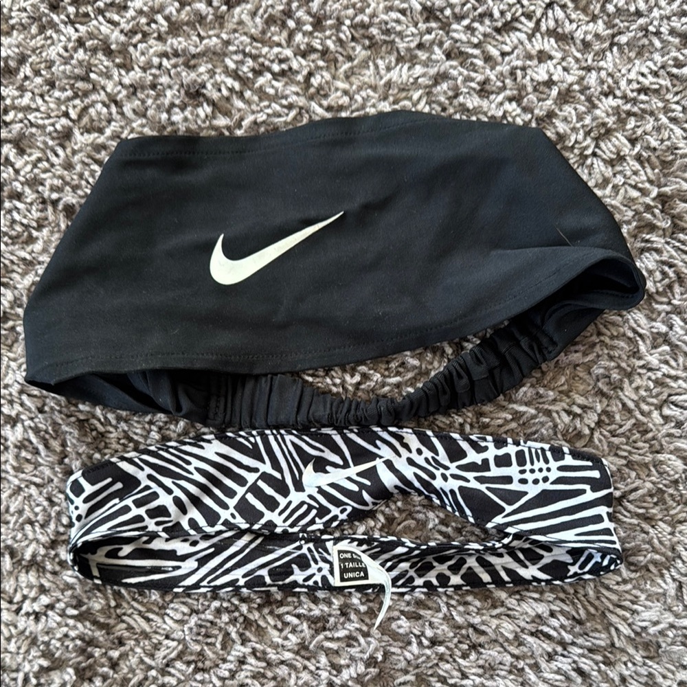 Nike Black and White Headbands